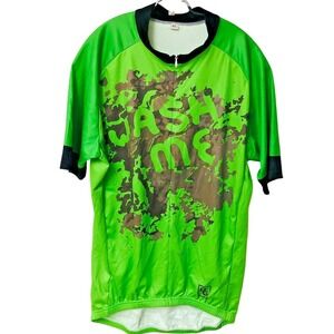 NWT CoolPass‎ Mens 1/2 Zip Cycling BMX Jersey Dyrt Gear Reflective Wash Me XL